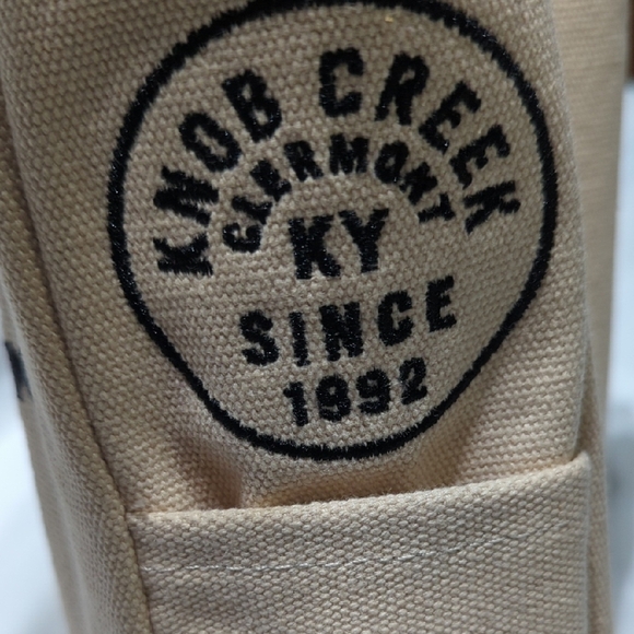 KNOB CREEK Tan Canvas Tote... PRETTY COOL PIECE .... - Picture 3 of 10
